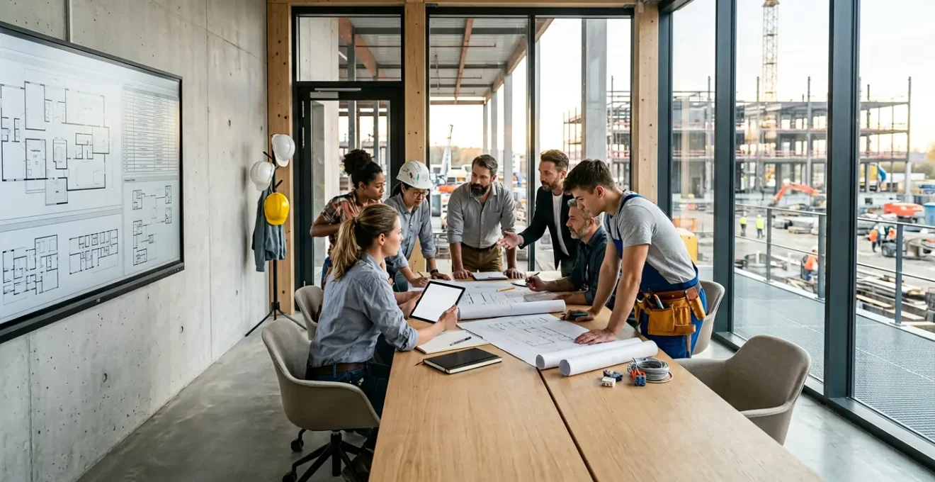 Coordination des artisans sur un chantier avec planification et outils de gestion