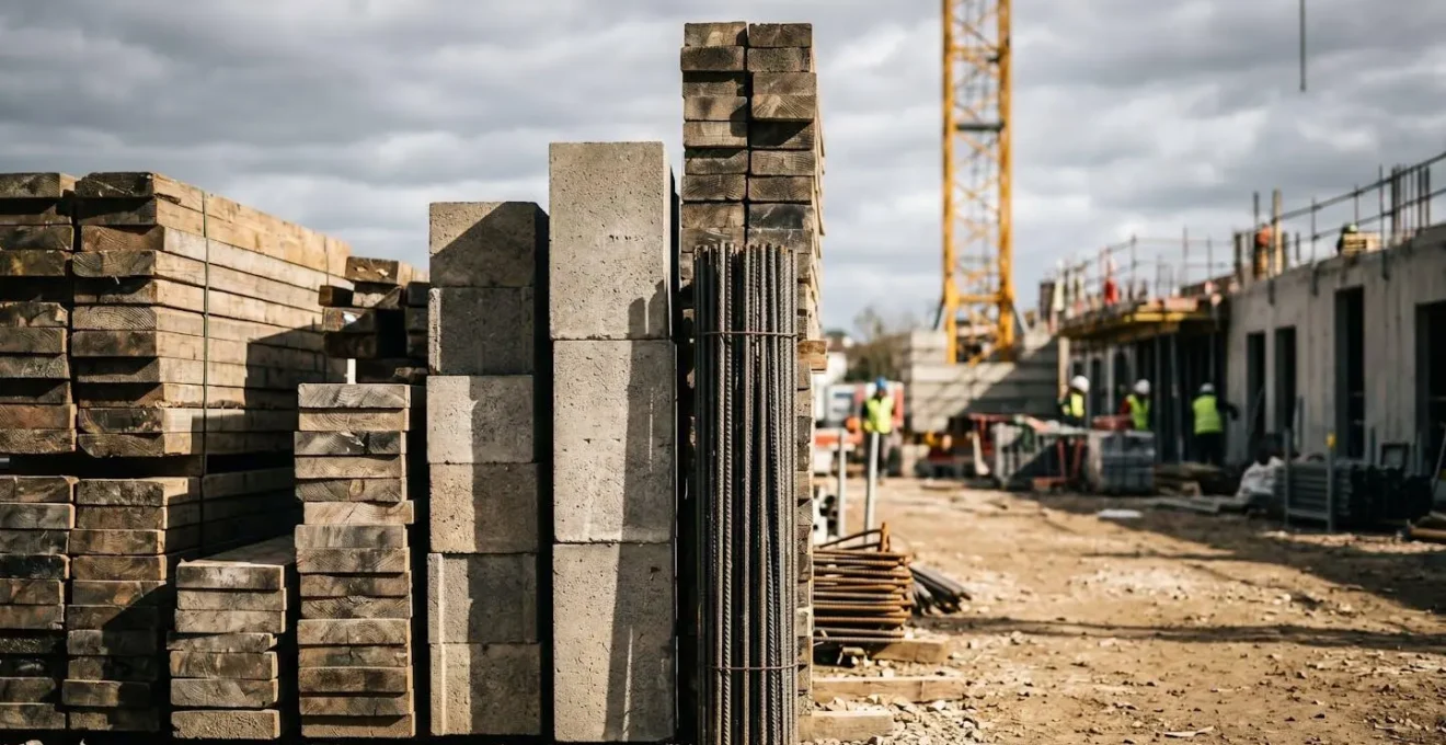 Graphique montrant l'évolution des coûts de construction avec courbe ascendante